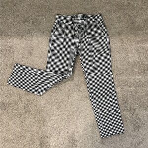 GAP Black and White Gingham Pants